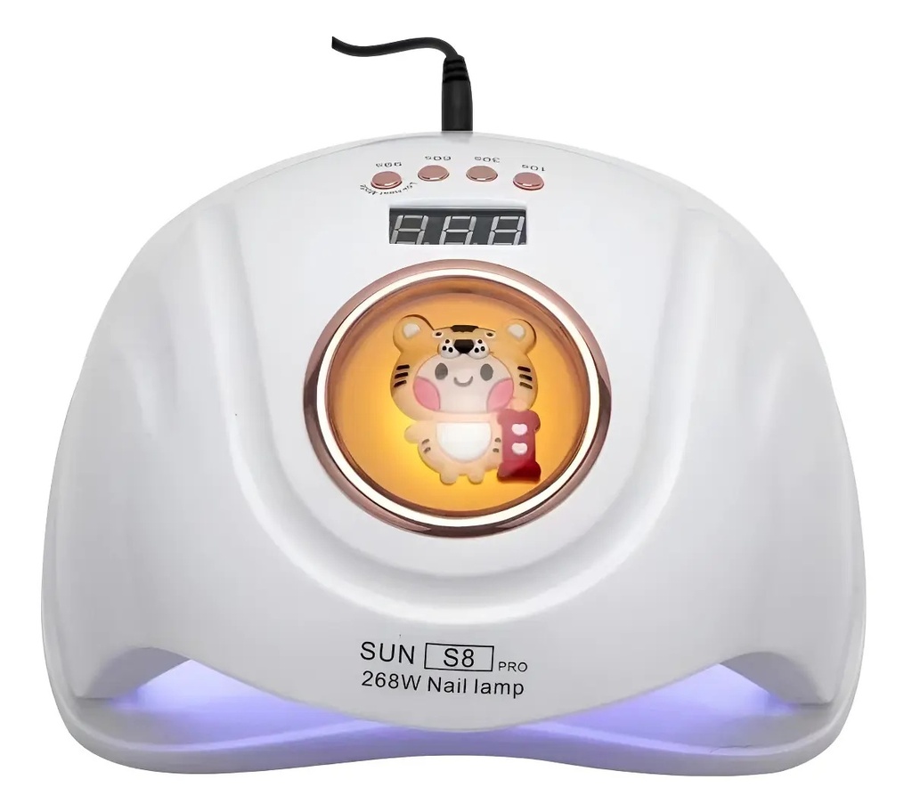 LAMPARA SECADOR DE UÑAS 268 W SUN S8 PRO BLANCO
