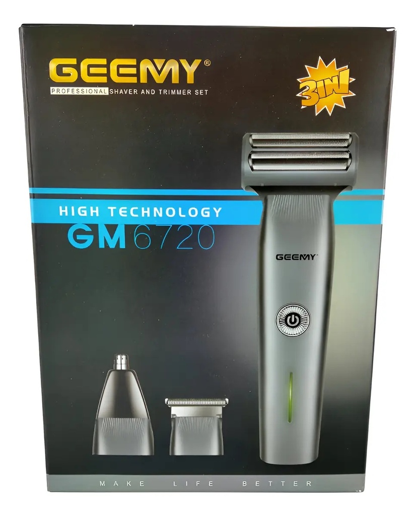 MAQUINA PARA AFEITAR GEEMY GM-6720