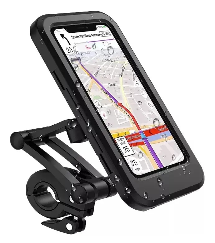 SOPORTE HOLDER FORRO DE CELULAR PARA BICICLETA O MOTO CAJA BLANCA