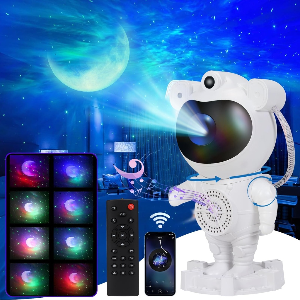 ASTRONAUTA PROYECTOR DE ESTRELLAS GRANDE CON BLUETOOHT