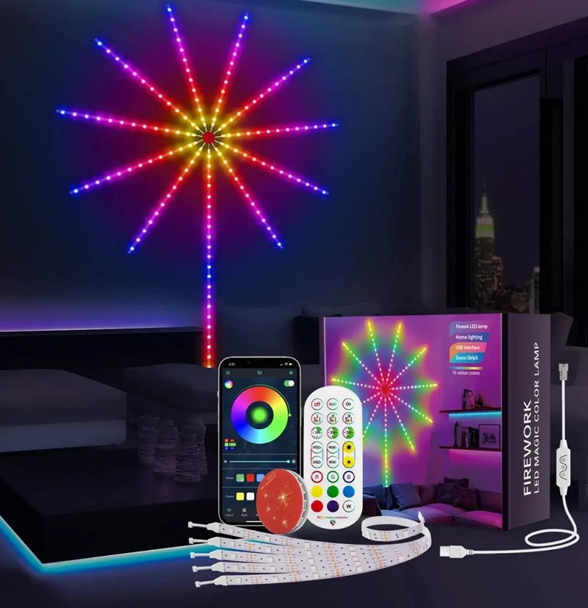 PROYECTOR DE LUCES COMO FUEGOS ARTIFICIALES YO-702