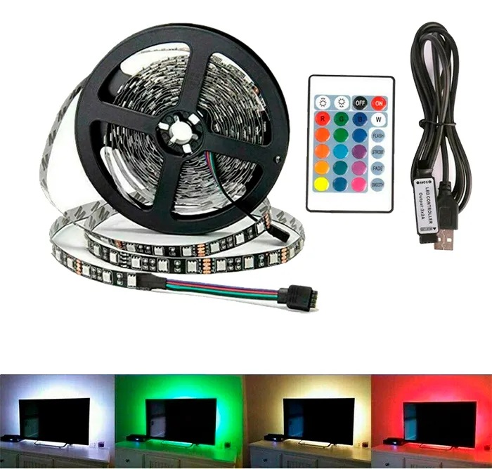 CINTA LED TELEVISOR USB BT 5M