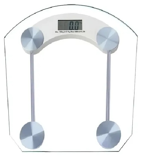 BASCULA PESA PERSONA TRANSPARENTE SIN BLUETOOTH