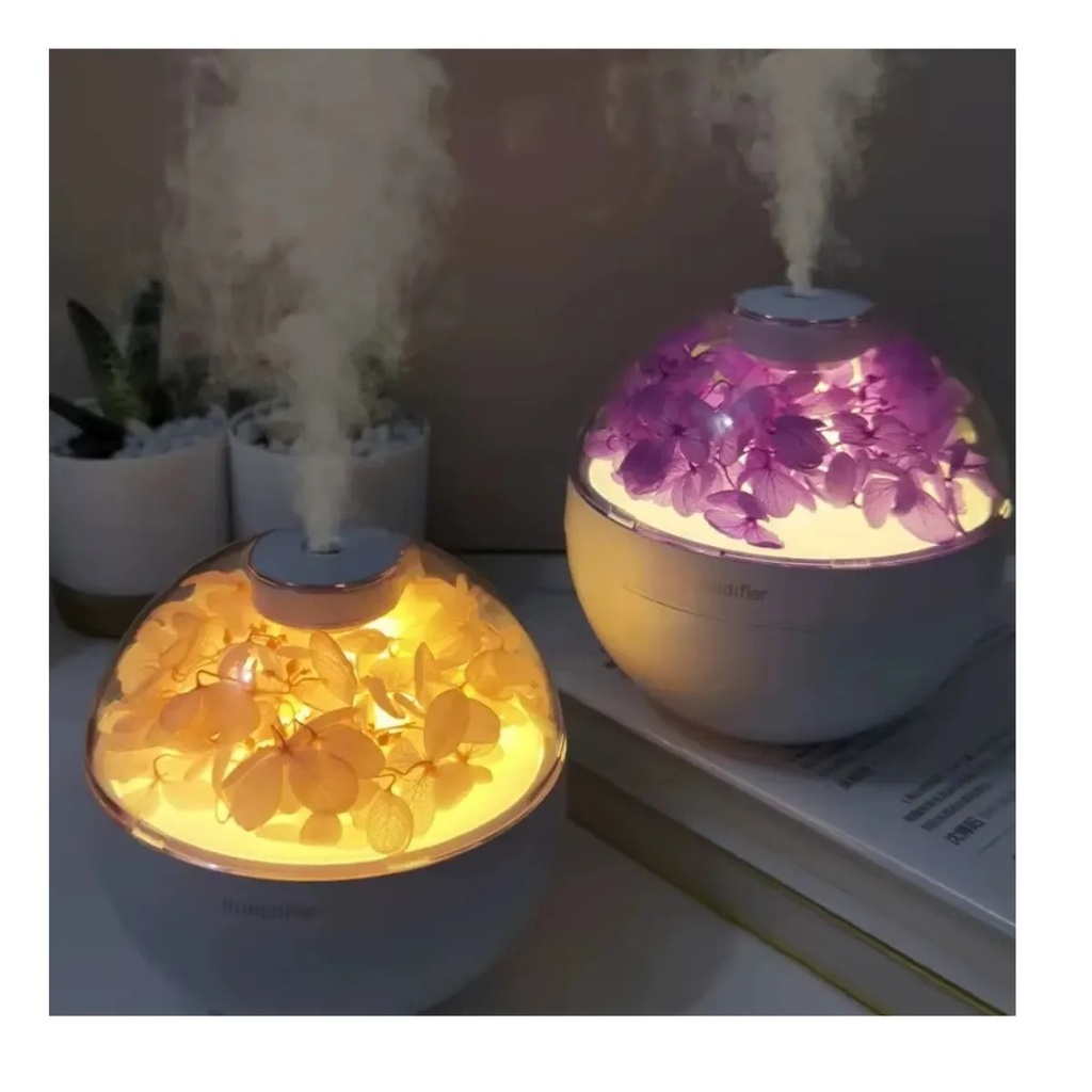 HUMIDIFICADOR CILINDRICO FLORES LED 2083