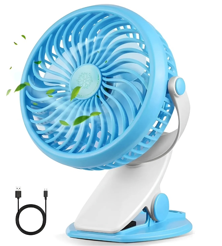 VENTILADOR PORTATIL USB CON GANCHO PARA ESCRITORIO