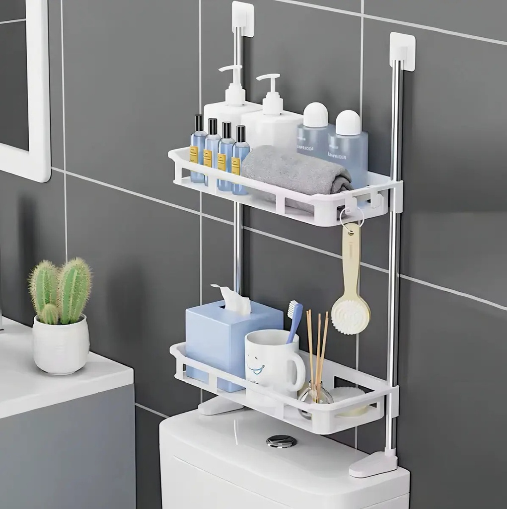 ORGANIZADOR DE BAÑO PLASTICO 2 NIVELES 8818-2