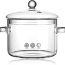 OLLA DE VIDRIO CON TAPA TRANSPARENTE 1,5L