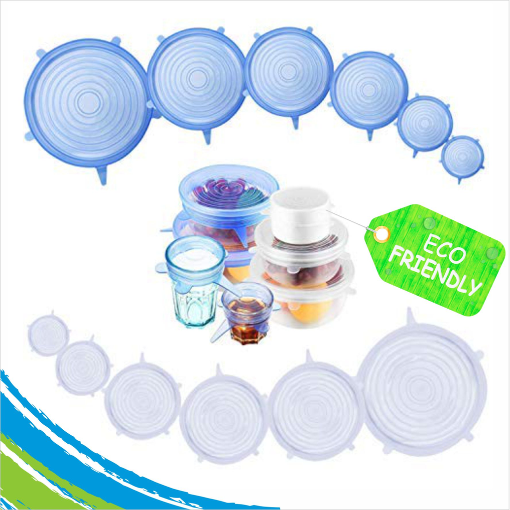 TAPAS PARA RECIPIENTES DE COCINA X 6PCS