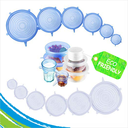 TAPAS PARA RECIPIENTES DE COCINA X 6PCS