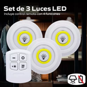 SET DE BOMBILLOS LED X3 CON CONTROL