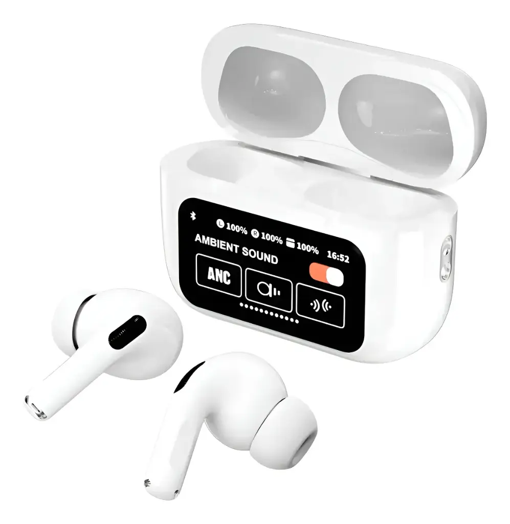 AUDIFONO A9 AIRPODS PRO CON PANTALLA 2DA GENERACION