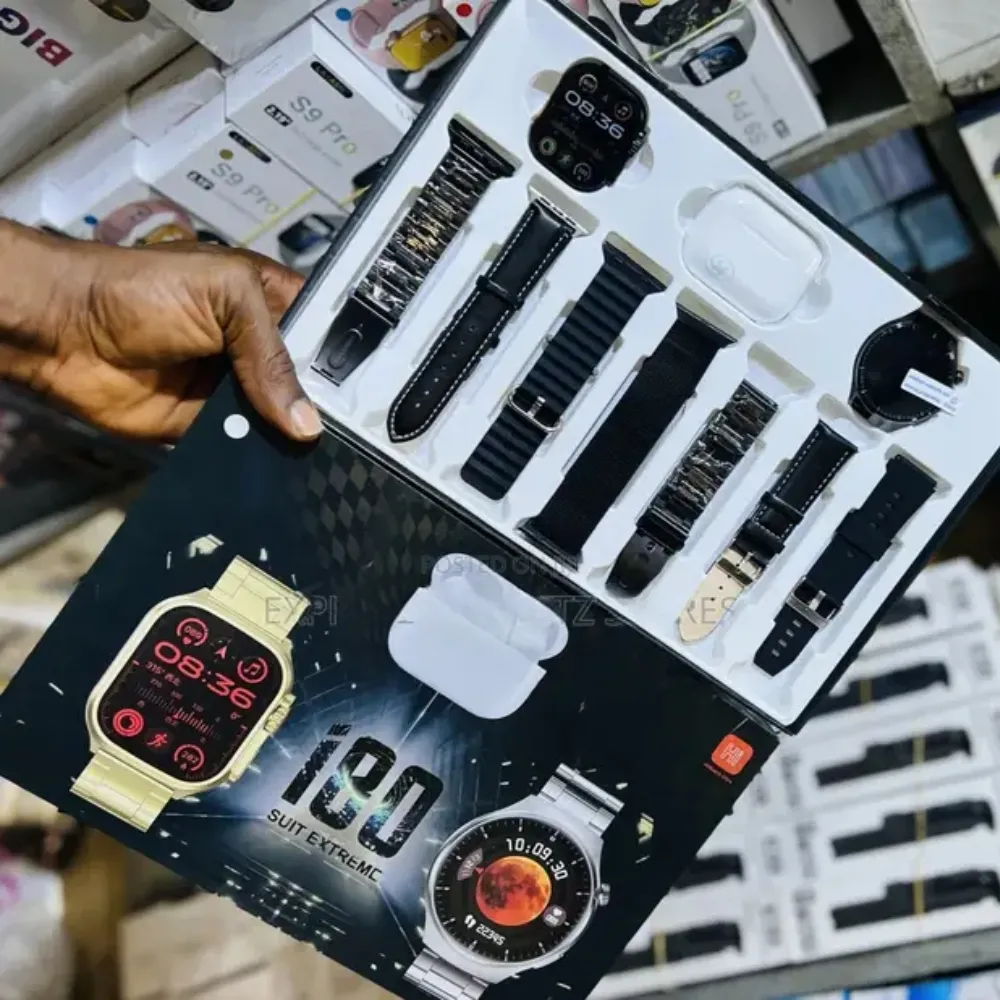 2 RELOJES Y AUDIFONO 7 MANILLAS I80