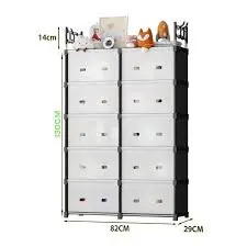 ORGANIZADOR ZAPTERO 5 NIVELES 2 PUERTAS WFB006S