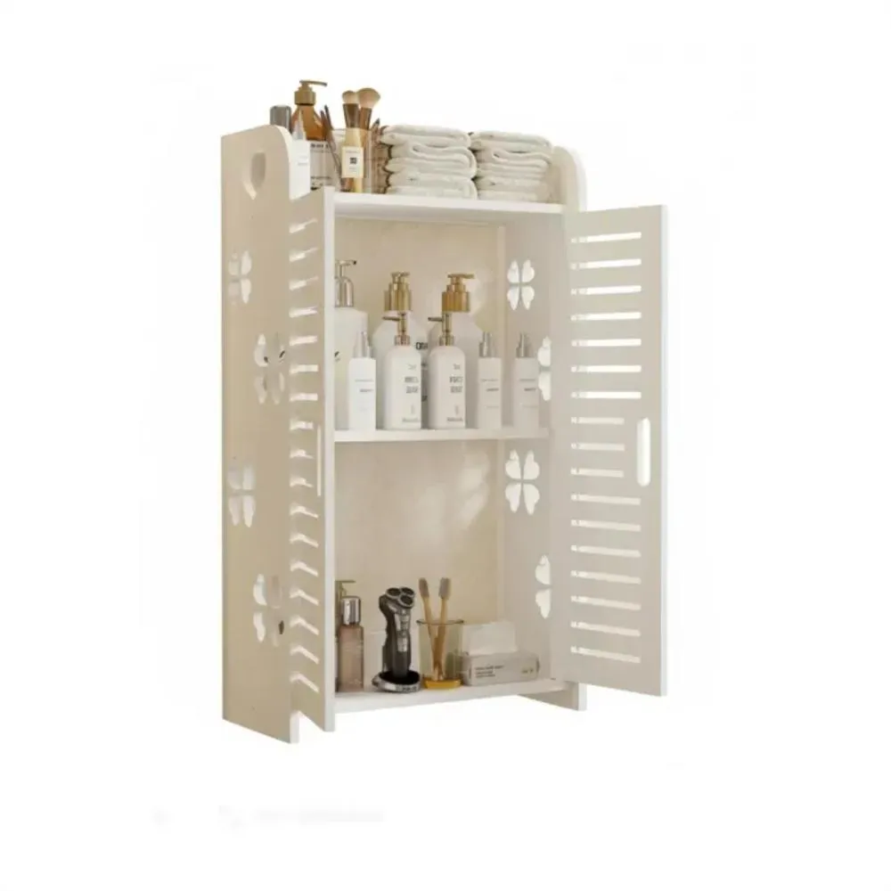 ESTANTERIA DE BAÑO FLOTANTE 3 NIVELES CON PUERTAS
