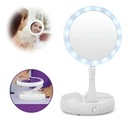 ESPEJO LED REDONDO FOLD AWAY JG 988