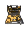 KIT TALADRO DOBLE BATERIA 36 PIEZAS