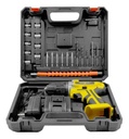 KIT DE TALADRO Y HERRAMIENTAS 2 BATERIAS 28 PIEZAS AMARILLO