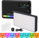REFLECTOR ILUMINACION LED LAMPARA PORTATIL DE PINZA RGB AY83 CARCASA NEGRO