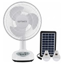 VENTILADOR CON PANEL SOLAR Y BOMBILLOS GD-8016