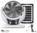 VENTILADOR CON PANEL SOLAR 3W Y BOMBILLOS GDTIMES GD-8025