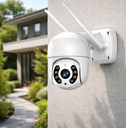 CAMARA WIFI 2 ANTENAS EXTERIORES IP66 CAJA BLANCA PTZ