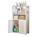 ORGANIZADOR DE BAÑO 4 NIVELES CON PUERTAS